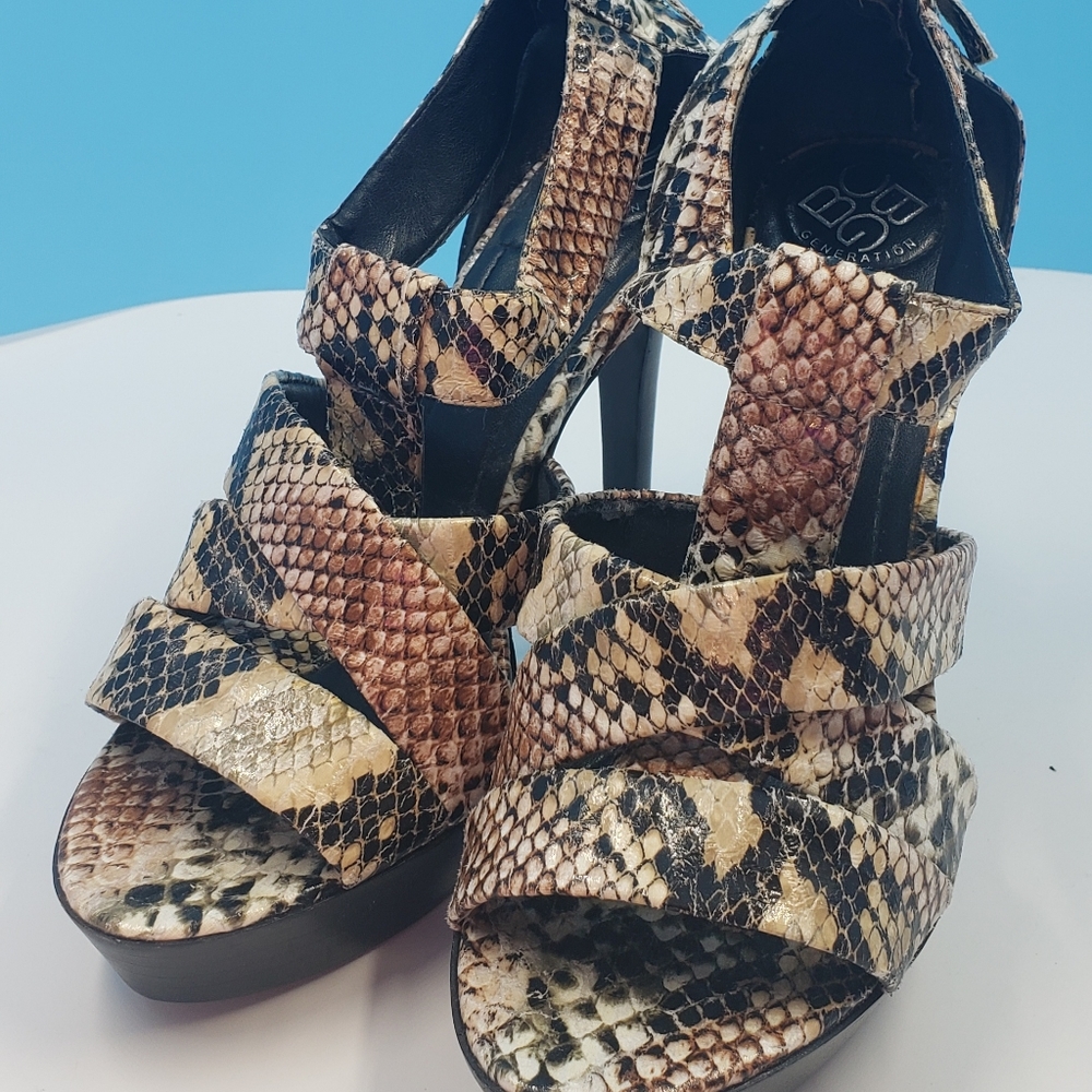 BCBG Generation Snakeskin (faux) heels
